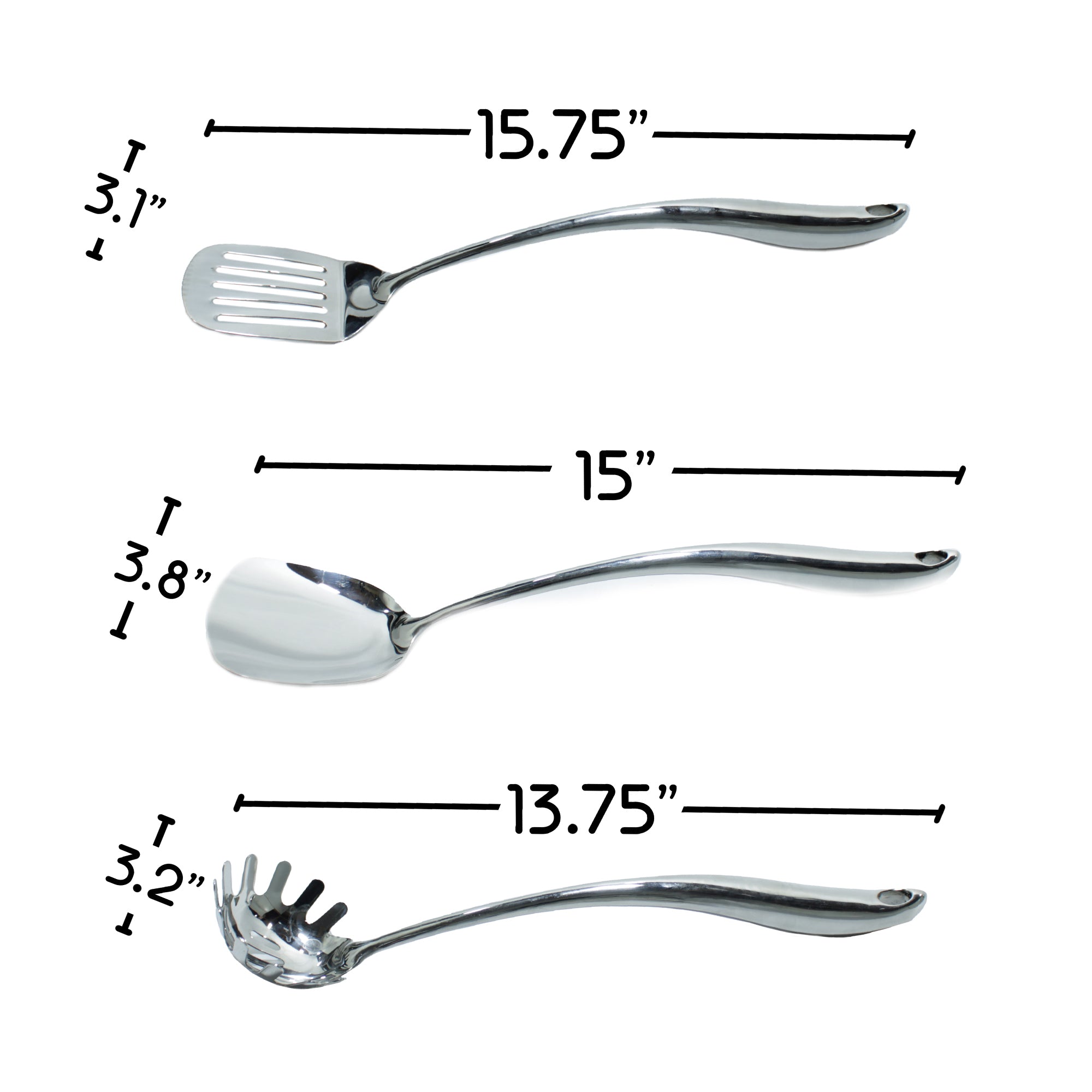 DE’VELO 304 Stainless Steel Cooking Utensils Set with Holder, 7-Pieces All Metal Kitchen Utensils with Rotating Stand, Spatula, Soup Ladle, Skimmer Spoon, Slotted Spatula Turner, Spaghetti Spoon, Large Spoon