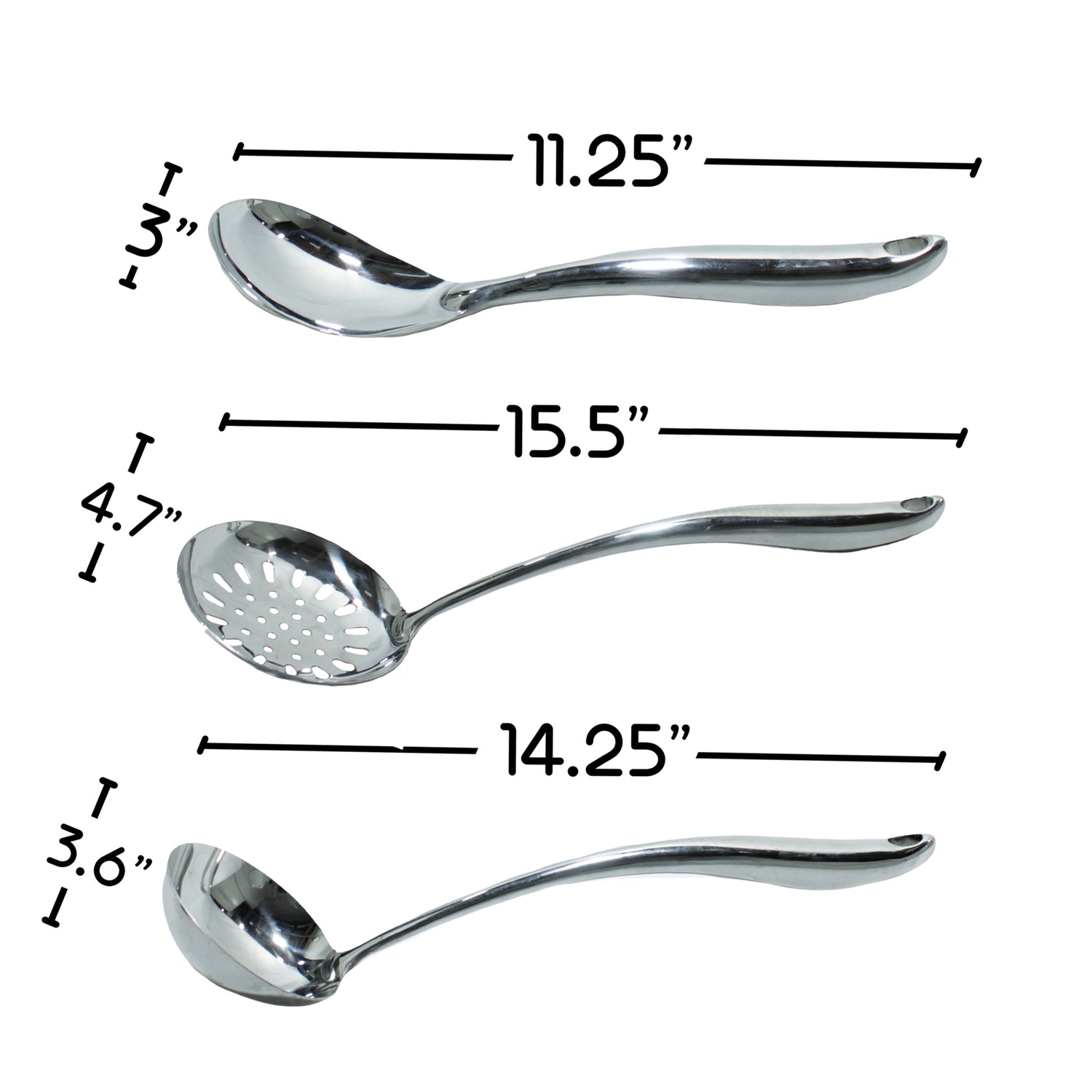 DE’VELO 304 Stainless Steel Cooking Utensils Set with Holder, 7-Pieces All Metal Kitchen Utensils with Rotating Stand, Spatula, Soup Ladle, Skimmer Spoon, Slotted Spatula Turner, Spaghetti Spoon, Large Spoon