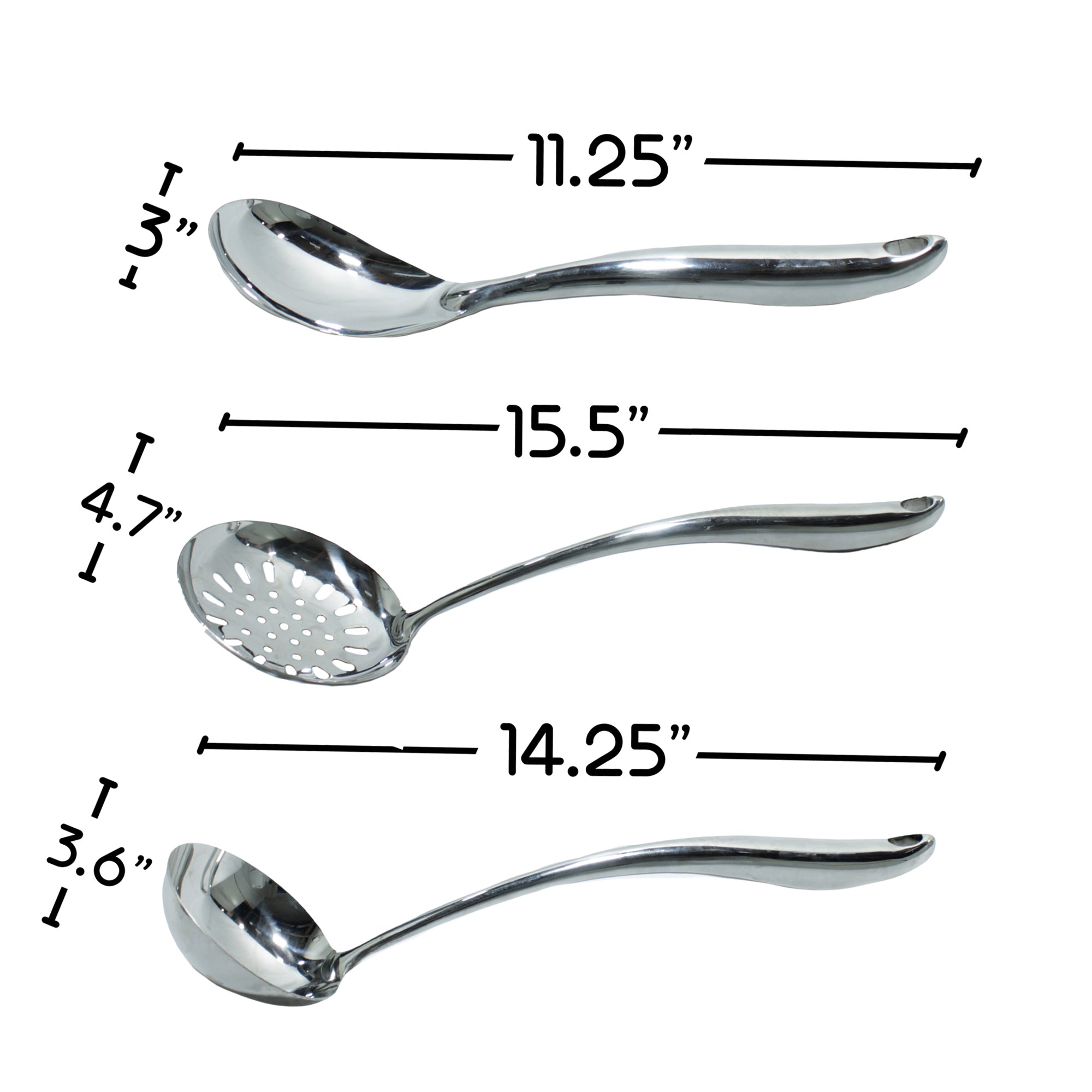 DE’VELO 304 Stainless Steel Cooking Utensils Set with Holder, 7-Pieces All Metal Kitchen Utensils with Rotating Stand, Spatula, Soup Ladle, Skimmer Spoon, Slotted Spatula Turner, Spaghetti Spoon, Large Spoon