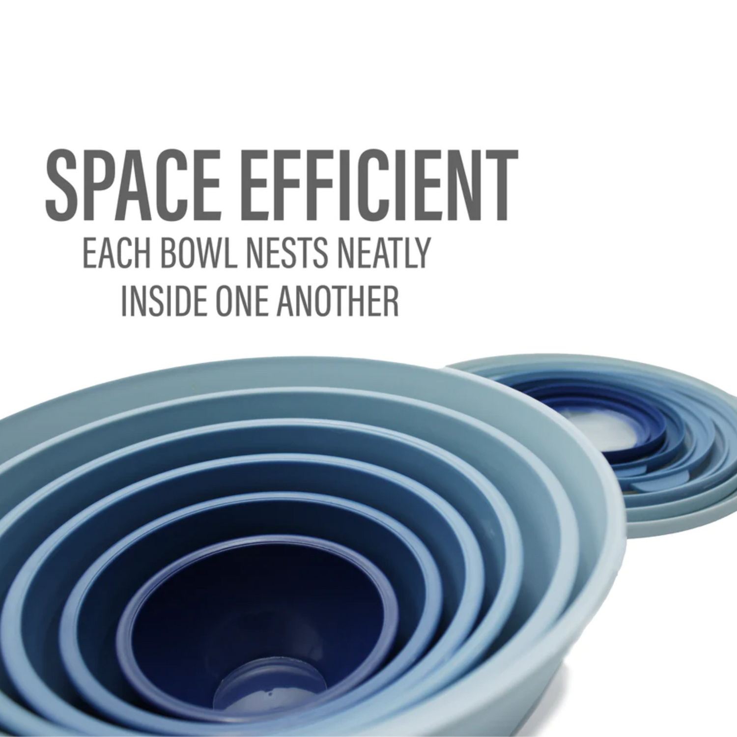 Mixing/Prep Bowls Nesting Design Set of 6 With Transparent Lids