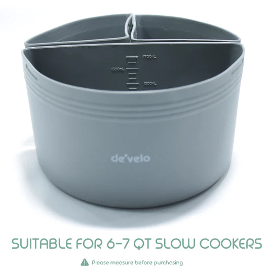 Reusable Silicone Crock-Pot & Slow-Cooker Divider 3-Piece  ** BLACK FRAIDAY DEAL ** Limit One Per Customer