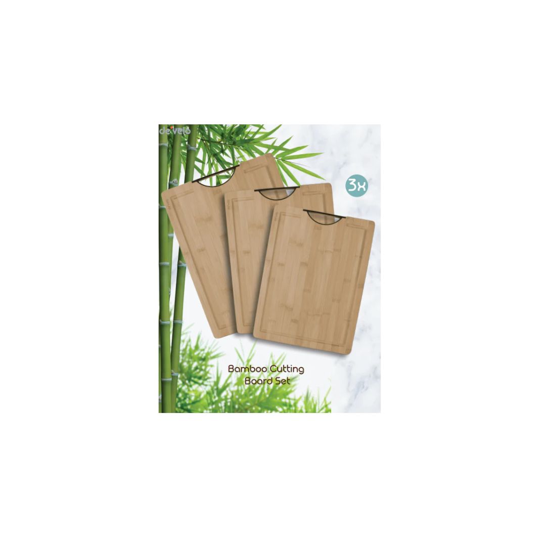 Bamboo Cutting Board 3 Piece Set