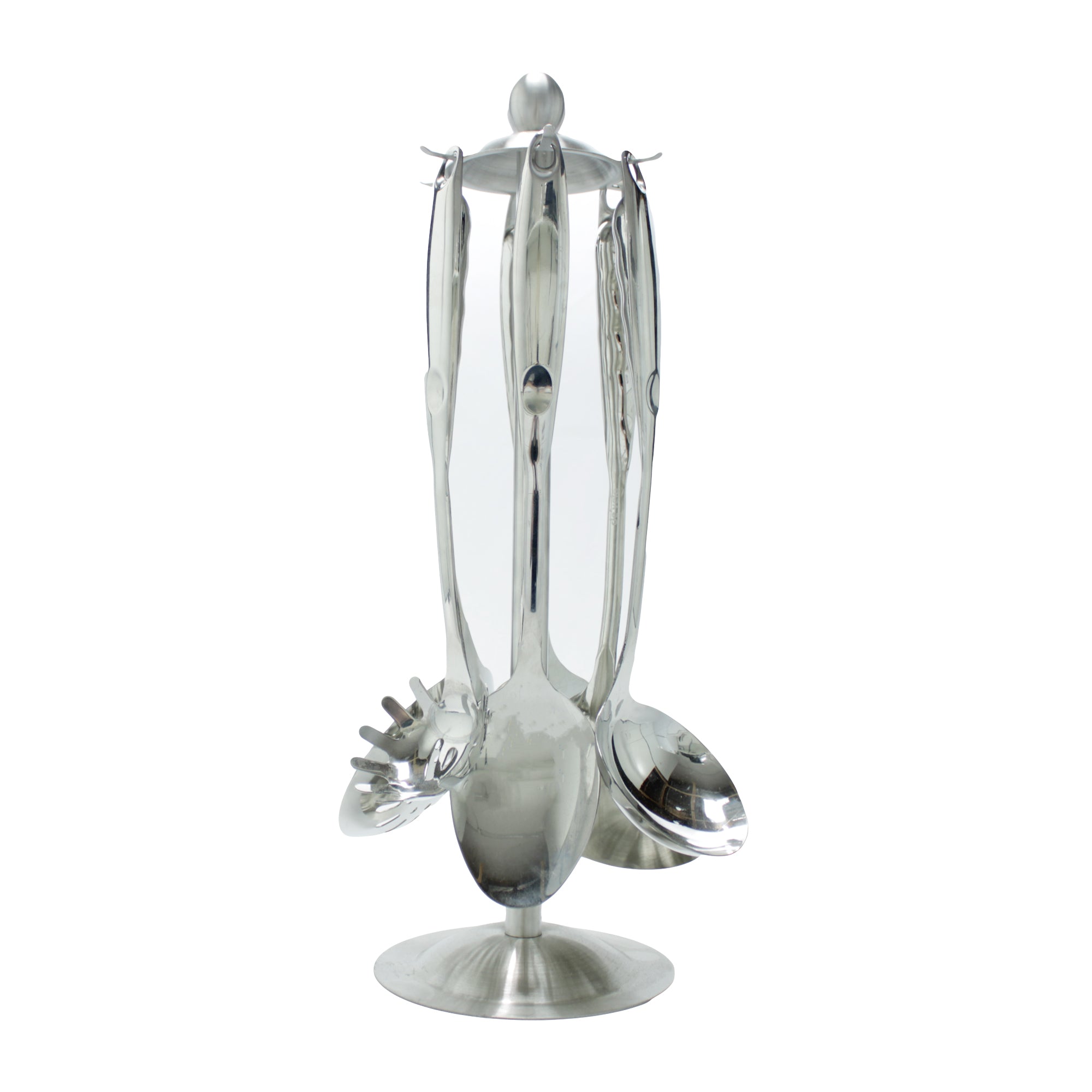 7-Piece Chrome Silver Kitchen Utensil Set, SS201
