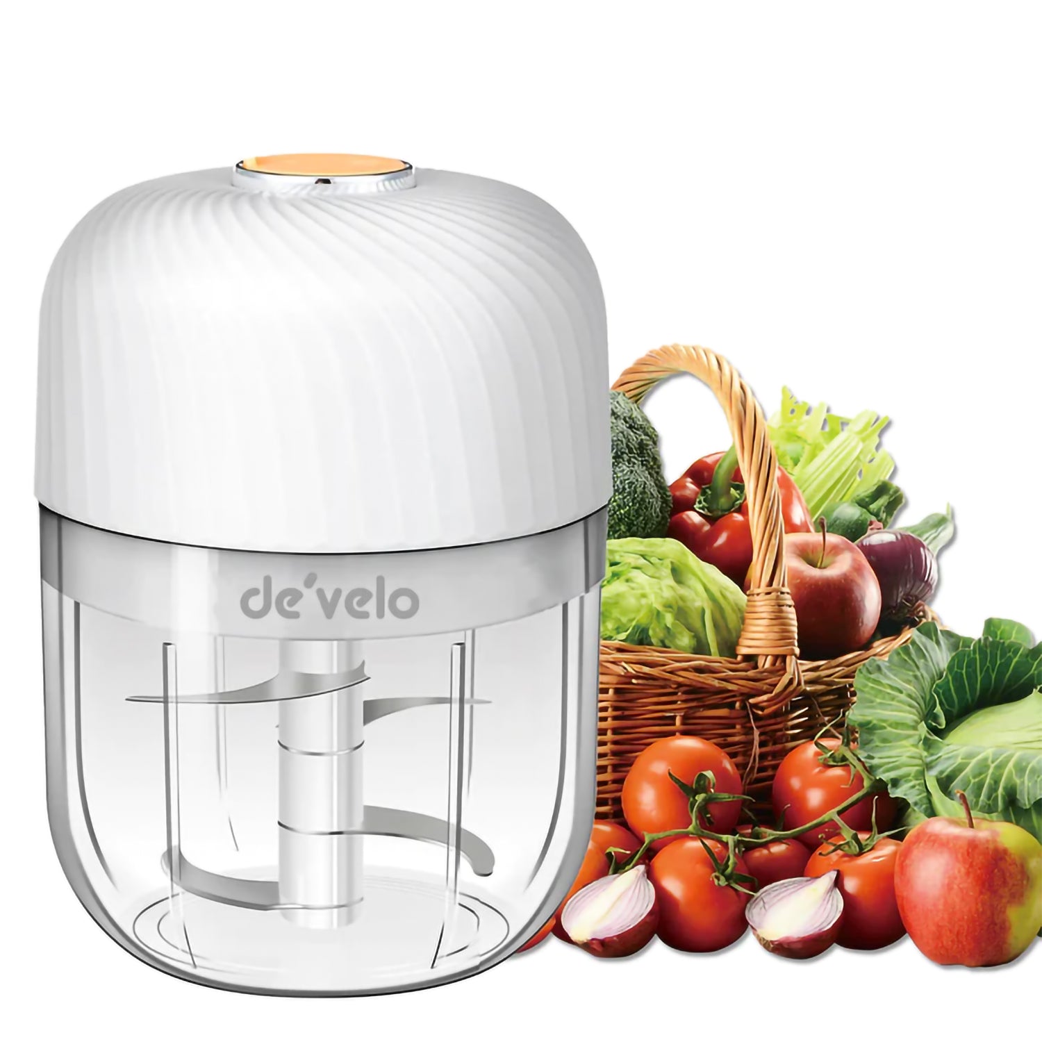 Electric Garlic Chopper, Portable Cordless Mini Food Processor, Rechar –  KitchekShop