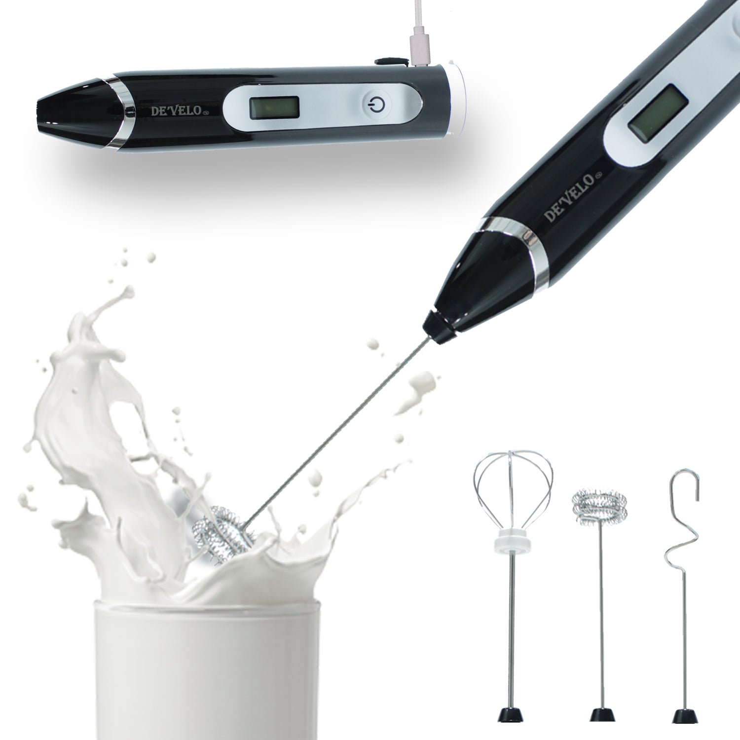 Milk Frother Kitchen Hand Blender  Shopletts Kitchen Products –  Develokitchenware