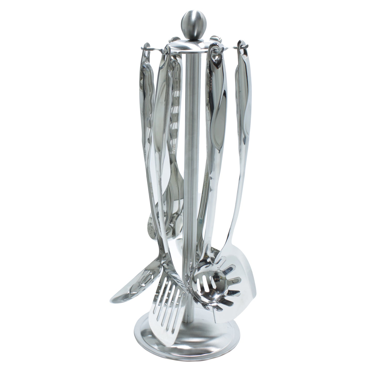 Chrome, 201 Stainless Steel 7 Piece Utensil Set