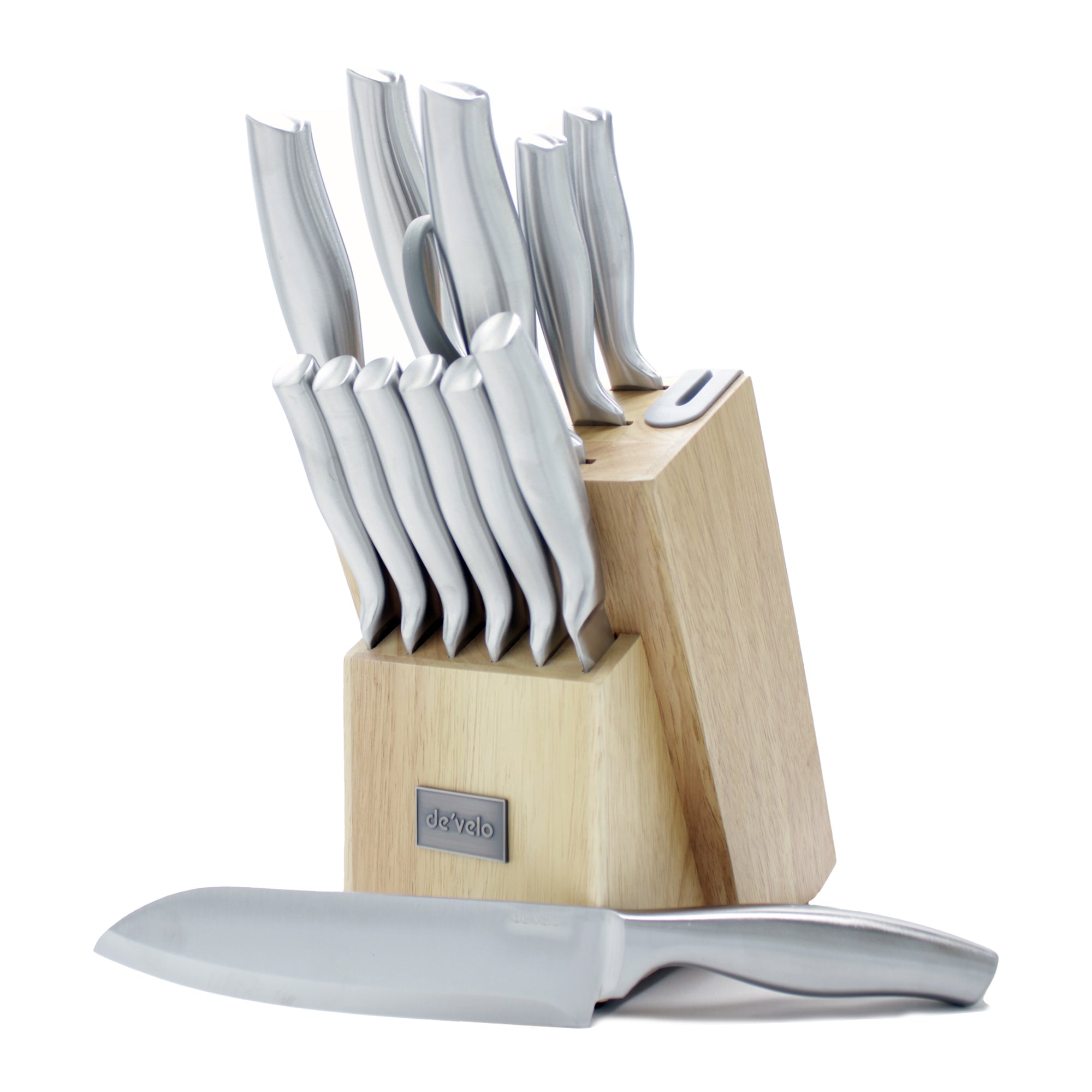 Kitchenware Set Knife 15 Piece Elegant Kitchen Knife Set with Integrated Sharpener ...