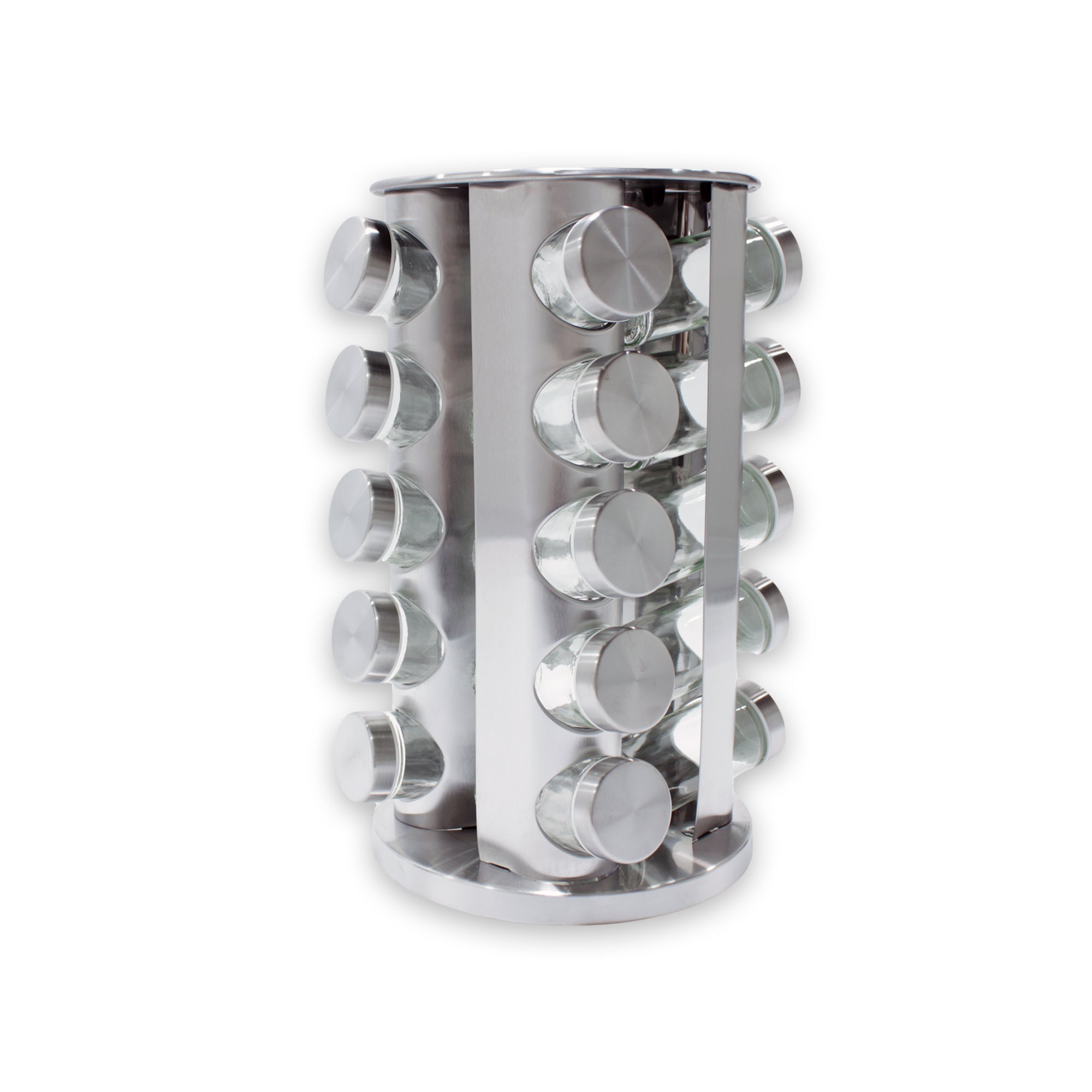 Round Revolving Spice Rack with 20 Jars. – Develokitchenware